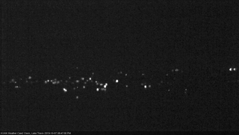 Lake Travis webcam, October 7, 2019 7:50 PM CT