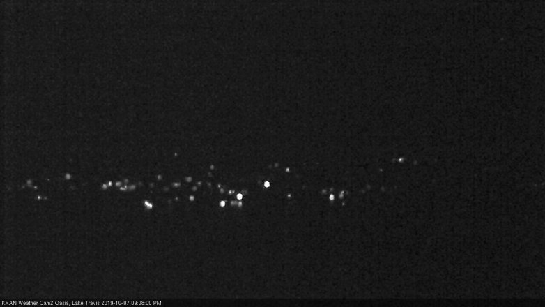 Lake Travis webcam, October 7, 2019 8:10 PM CT