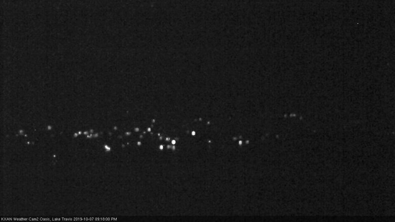 Lake Travis webcam, October 7, 2019 8:20 PM CT