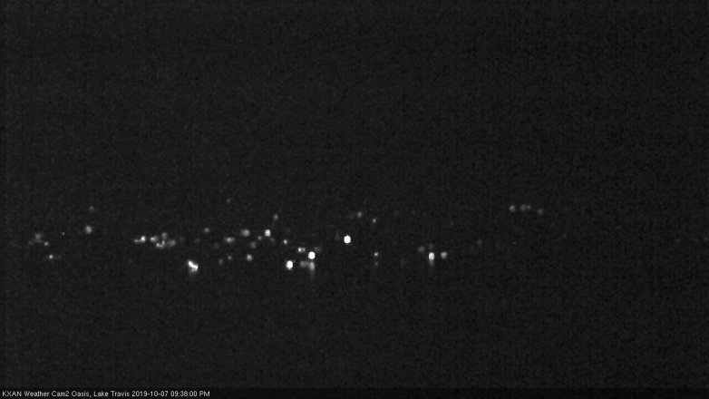 Lake Travis webcam, October 7, 2019 8:40 PM CT