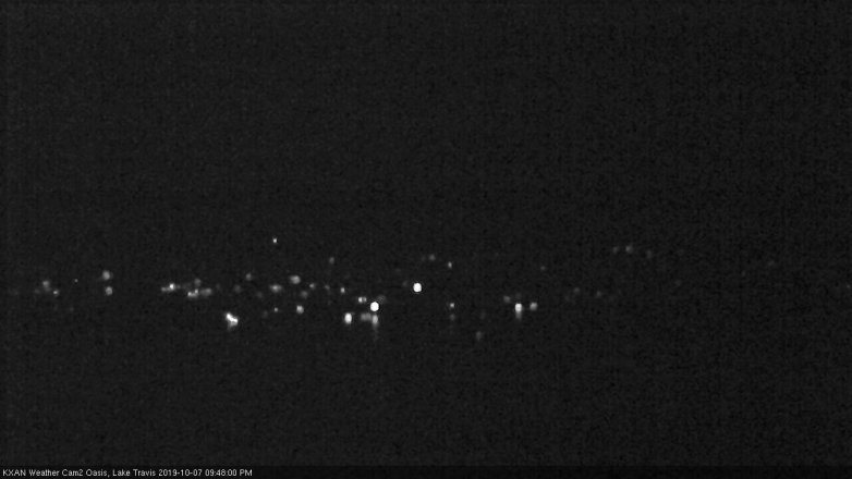 Lake Travis webcam, October 7, 2019 8:50 PM CT