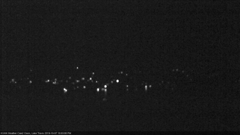 Lake Travis webcam, October 7, 2019 9:05 PM CT