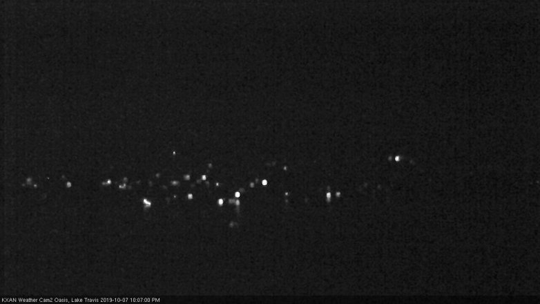 Lake Travis webcam, October 7, 2019 9:10 PM CT