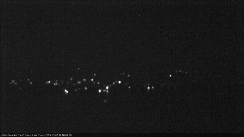 Lake Travis webcam, October 7, 2019 9:20 PM CT