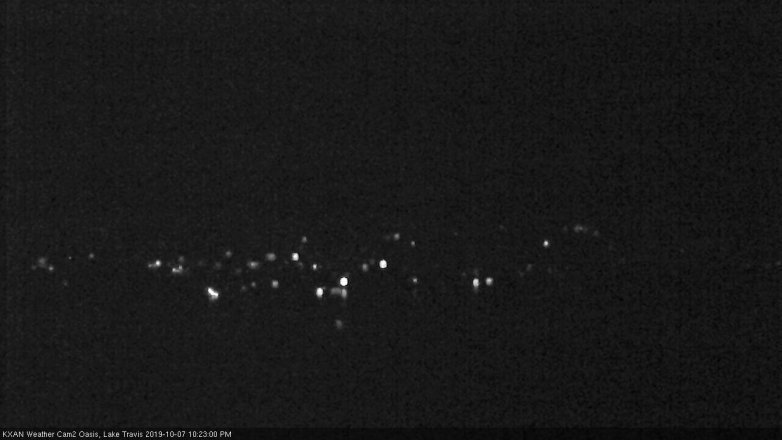 Lake Travis webcam, October 7, 2019 9:25 PM CT
