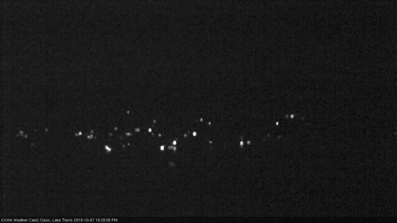 Lake Travis webcam, October 7, 2019 9:30 PM CT