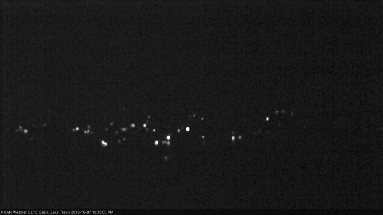 Lake Travis webcam, October 7, 2019 9:35 PM CT