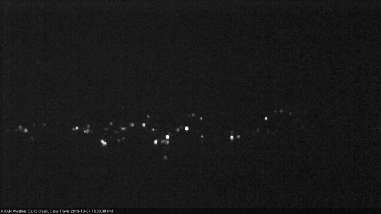 Lake Travis webcam, October 7, 2019 9:40 PM CT