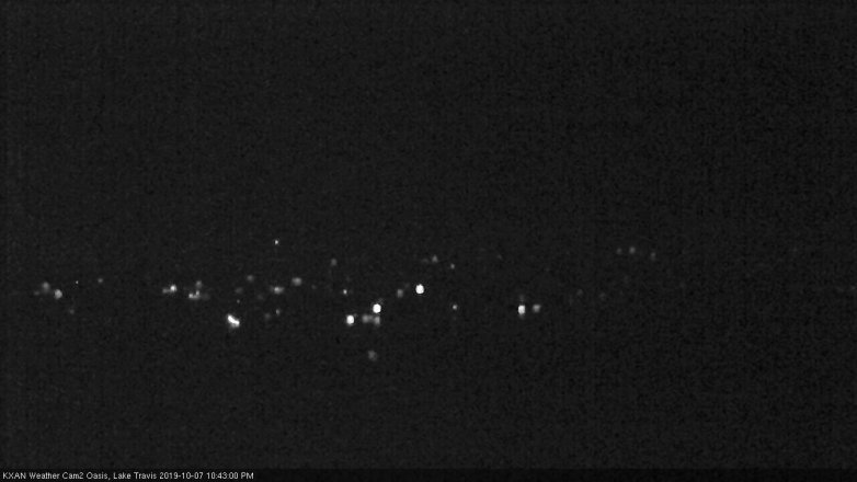 Lake Travis webcam, October 7, 2019 9:45 PM CT