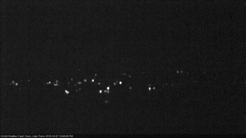 Lake Travis webcam, October 7, 2019 9:50 PM CT