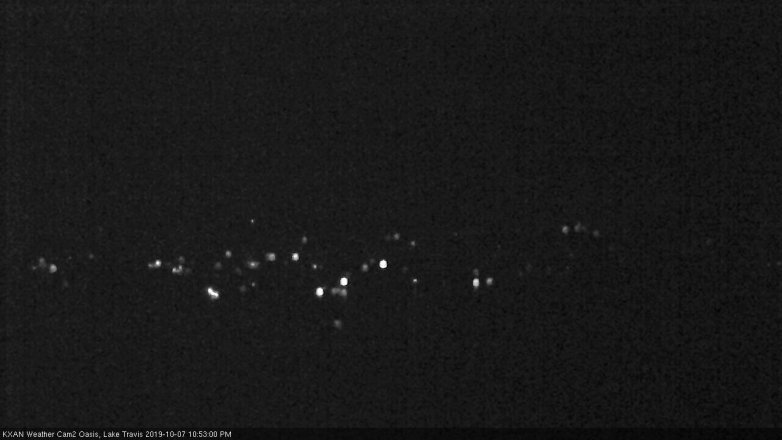 Lake Travis webcam, October 7, 2019 9:55 PM CT