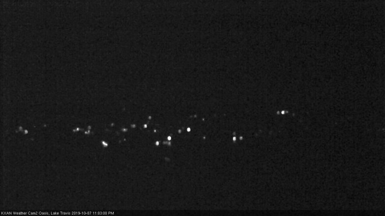 Lake Travis webcam, October 7, 2019 10:05 PM CT