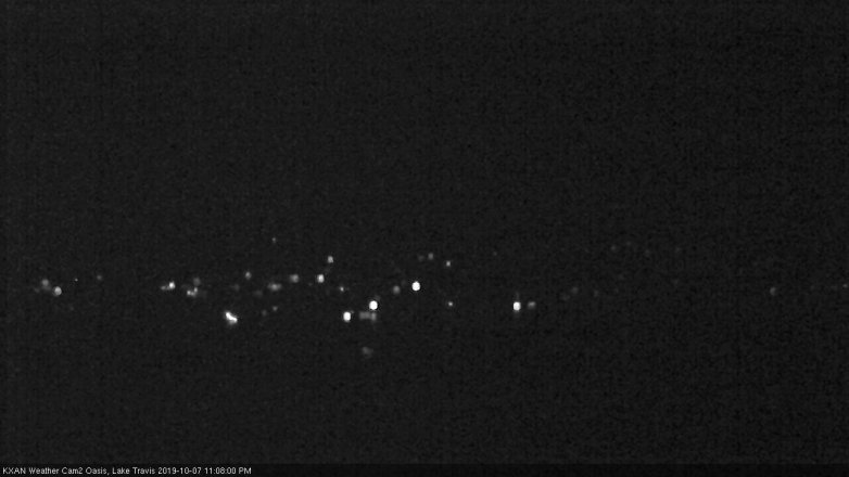 Lake Travis webcam, October 7, 2019 10:10 PM CT