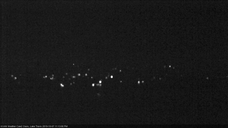 Lake Travis webcam, October 7, 2019 10:15 PM CT