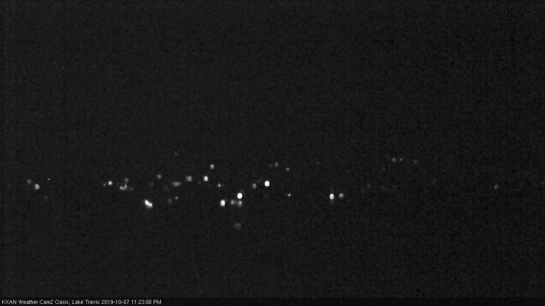 Lake Travis webcam, October 7, 2019 10:25 PM CT