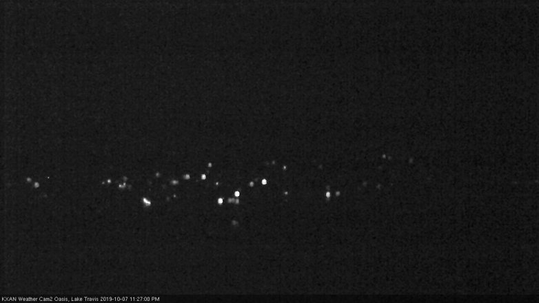 Lake Travis webcam, October 7, 2019 10:30 PM CT