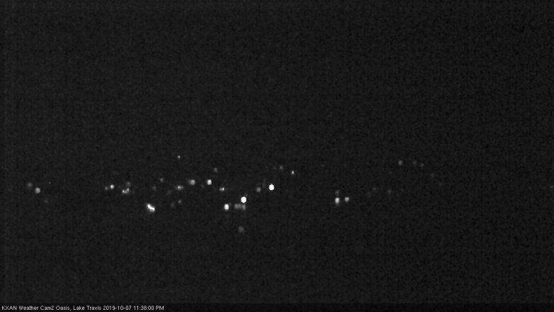 Lake Travis webcam, October 7, 2019 10:40 PM CT