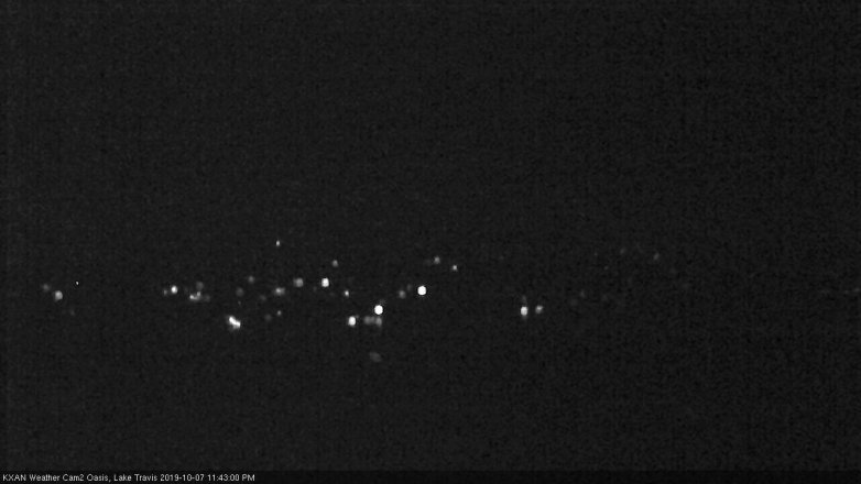Lake Travis webcam, October 7, 2019 10:45 PM CT