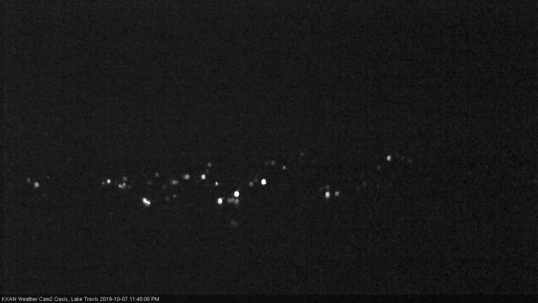 Lake Travis webcam, October 7, 2019 10:50 PM CT