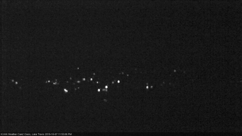 Lake Travis webcam, October 7, 2019 10:55 PM CT