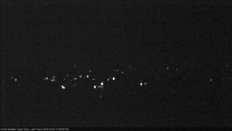 Lake Travis webcam, October 7, 2019 11:00 PM CT