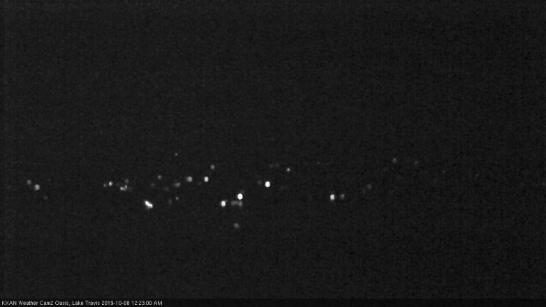 Lake Travis webcam, October 7, 2019 11:25 PM CT