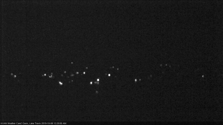 Lake Travis webcam, October 7, 2019 11:30 PM CT