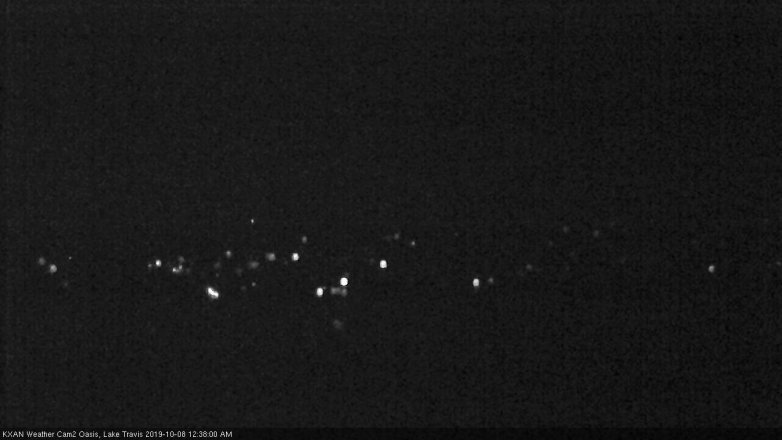 Lake Travis webcam, October 7, 2019 11:40 PM CT