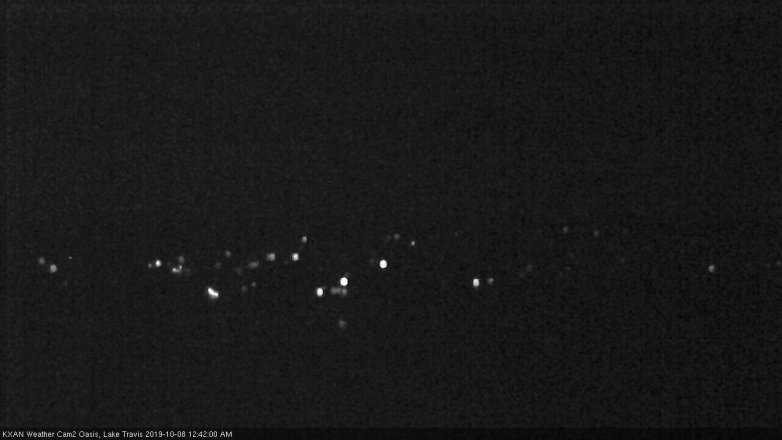 Lake Travis webcam, October 7, 2019 11:45 PM CT