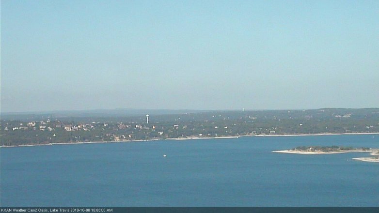 Lake Travis webcam, October 8, 2019 9:05 AM CT