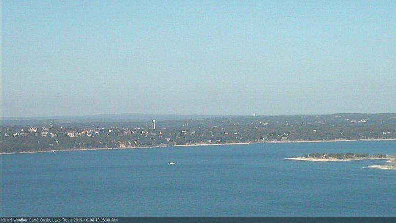 Lake Travis webcam, October 8, 2019 9:10 AM CT