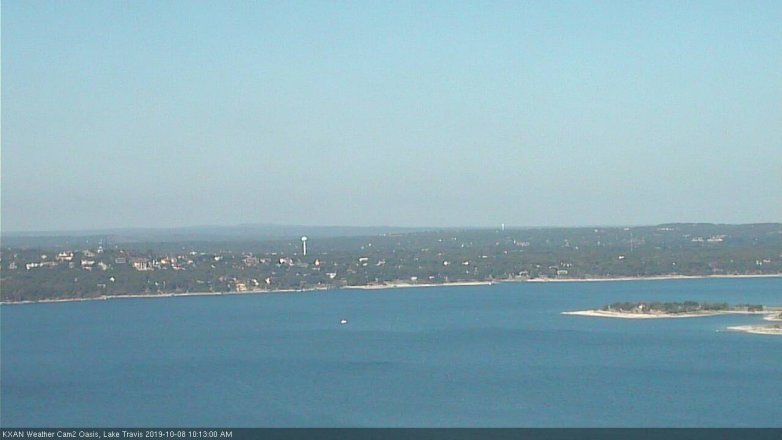 Lake Travis webcam, October 8, 2019 9:15 AM CT