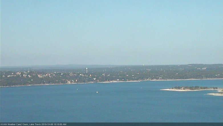 Lake Travis webcam, October 8, 2019 9:20 AM CT