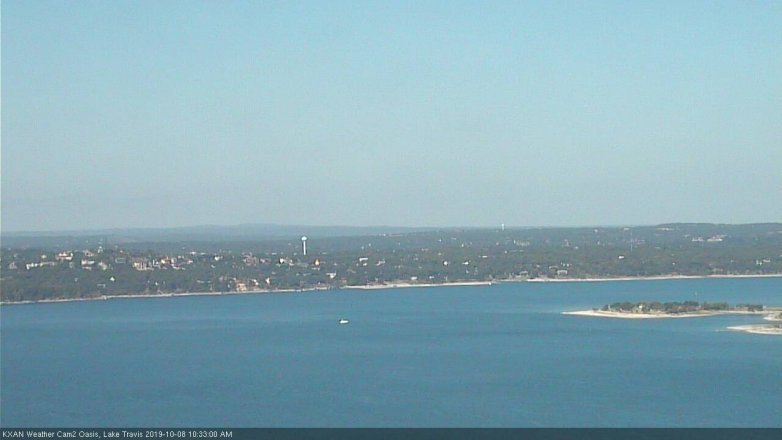 Lake Travis webcam, October 8, 2019 9:35 AM CT