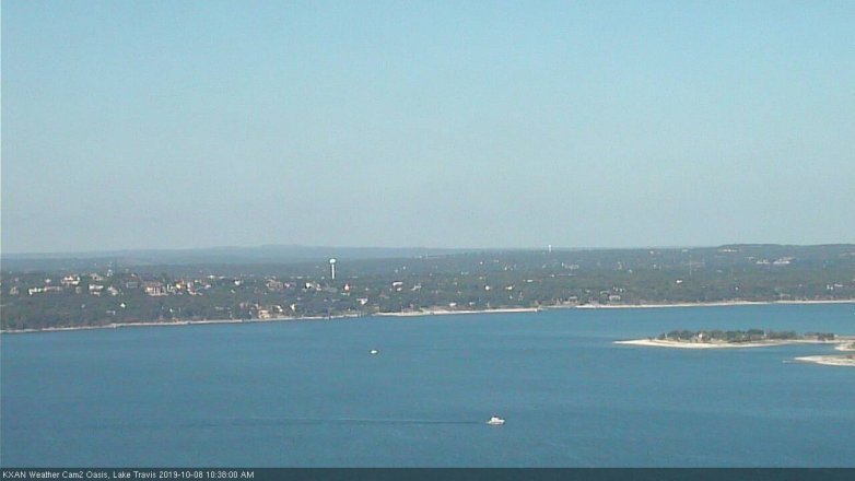 Lake Travis webcam, October 8, 2019 9:40 AM CT