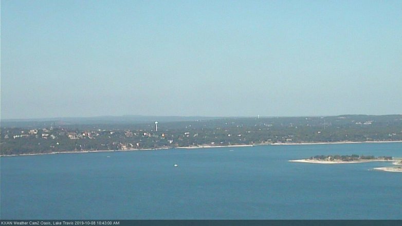 Lake Travis webcam, October 8, 2019 9:45 AM CT