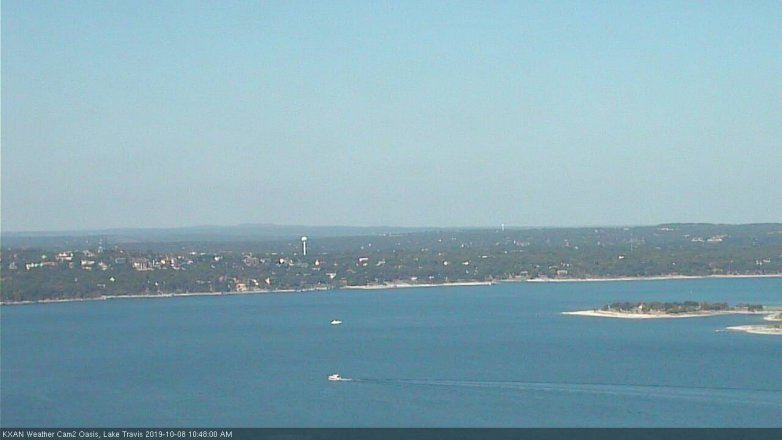 Lake Travis webcam, October 8, 2019 9:50 AM CT