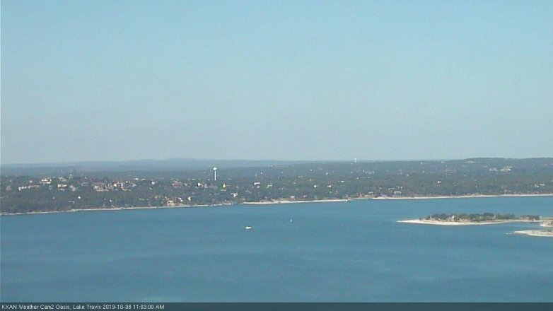 Lake Travis webcam, October 8, 2019 10:05 AM CT