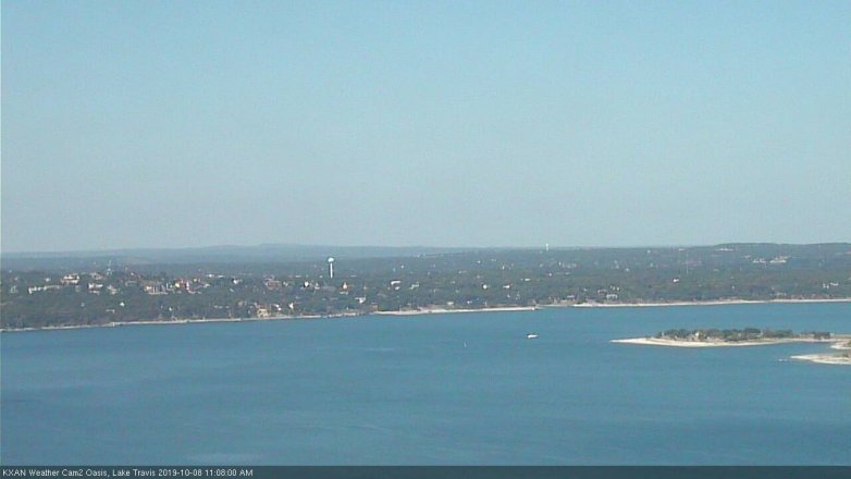 Lake Travis webcam, October 8, 2019 10:10 AM CT