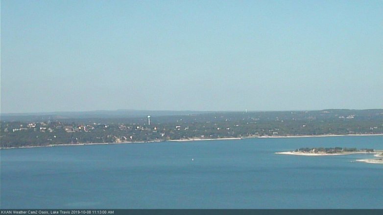 Lake Travis webcam, October 8, 2019 10:15 AM CT