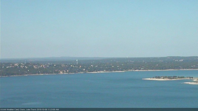 Lake Travis webcam, October 8, 2019 10:25 AM CT