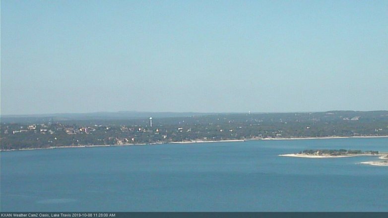 Lake Travis webcam, October 8, 2019 10:30 AM CT