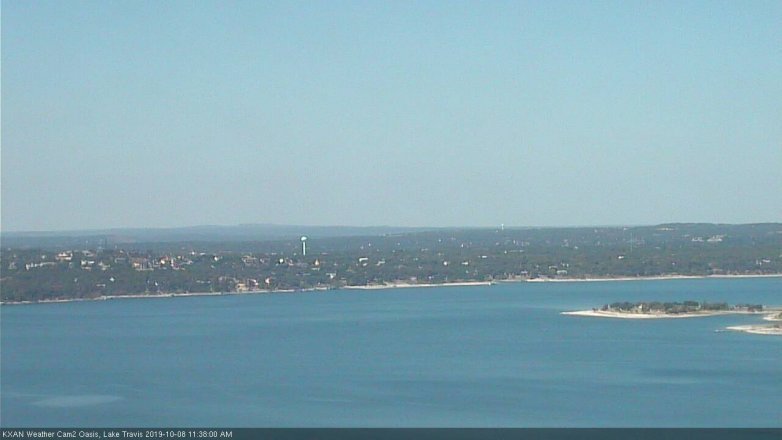 Lake Travis webcam, October 8, 2019 10:40 AM CT