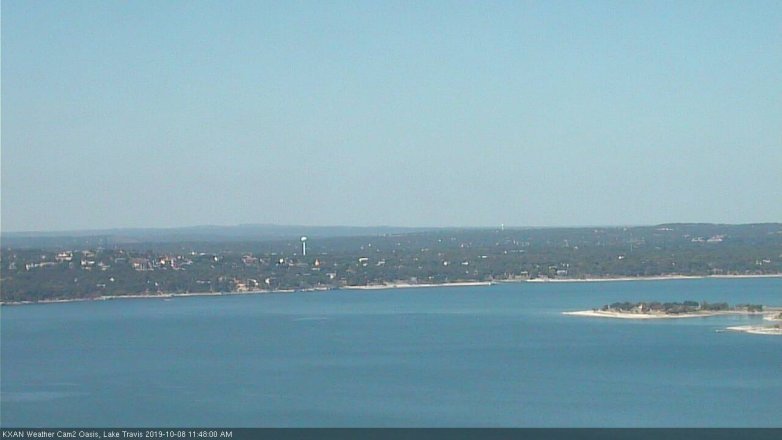 Lake Travis webcam, October 8, 2019 10:50 AM CT