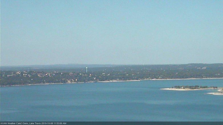 Lake Travis webcam, October 8, 2019 10:55 AM CT