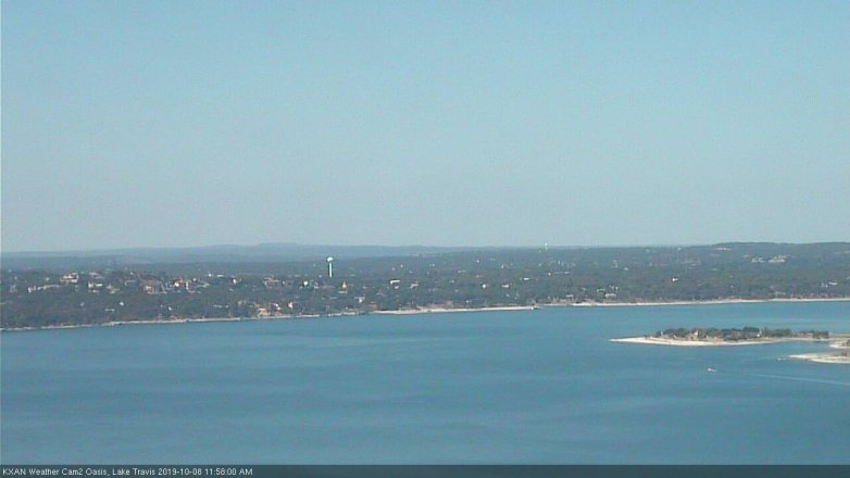 Lake Travis webcam, October 8, 2019 11:00 AM CT