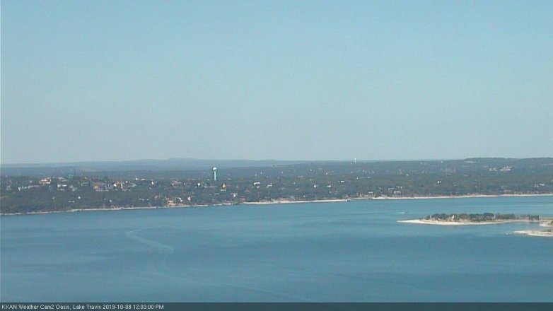 Lake Travis webcam, October 8, 2019 11:05 AM CT