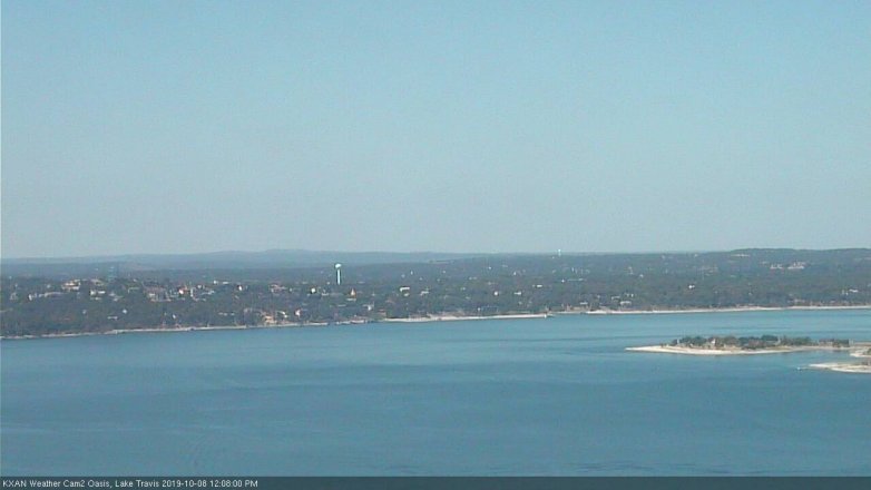 Lake Travis webcam, October 8, 2019 11:10 AM CT