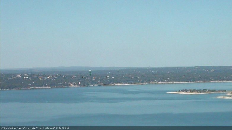 Lake Travis webcam, October 8, 2019 11:30 AM CT