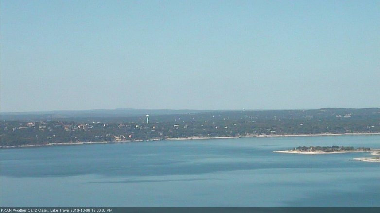 Lake Travis webcam, October 8, 2019 11:35 AM CT